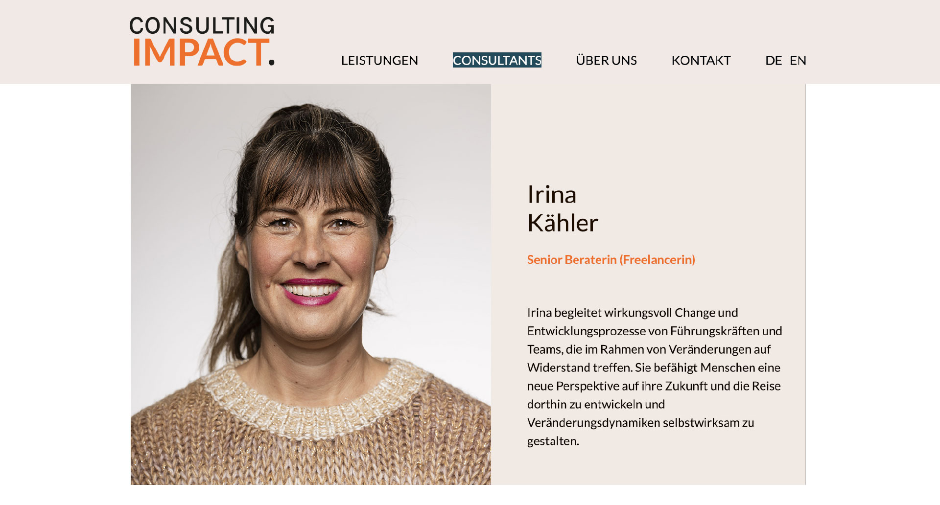 Consultant Detail – Vorschau